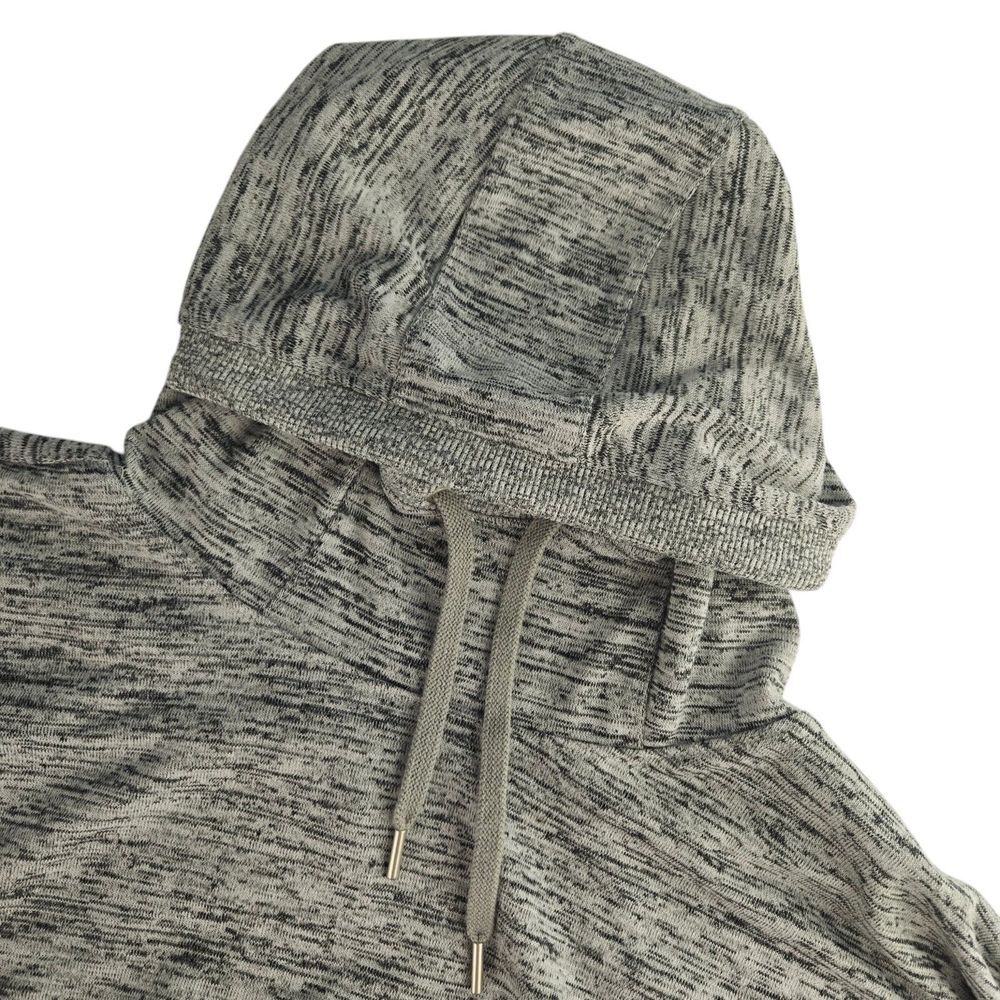 Athleta Blissful 721575 Womens Large Heather Gray Pocket Oversized Hooded Poncho